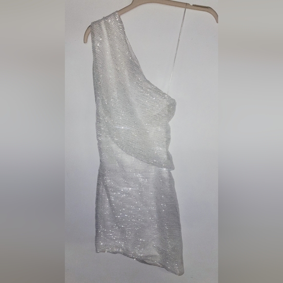 NWT- IRO PARIS Haidi One-Shoulder Mini Dress Sz 2 - Picture 4 of 6